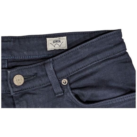 EDWIN Mens Dark Indigo 5 pocket Skinny Jeans Size 29 - Picture 4 of 7